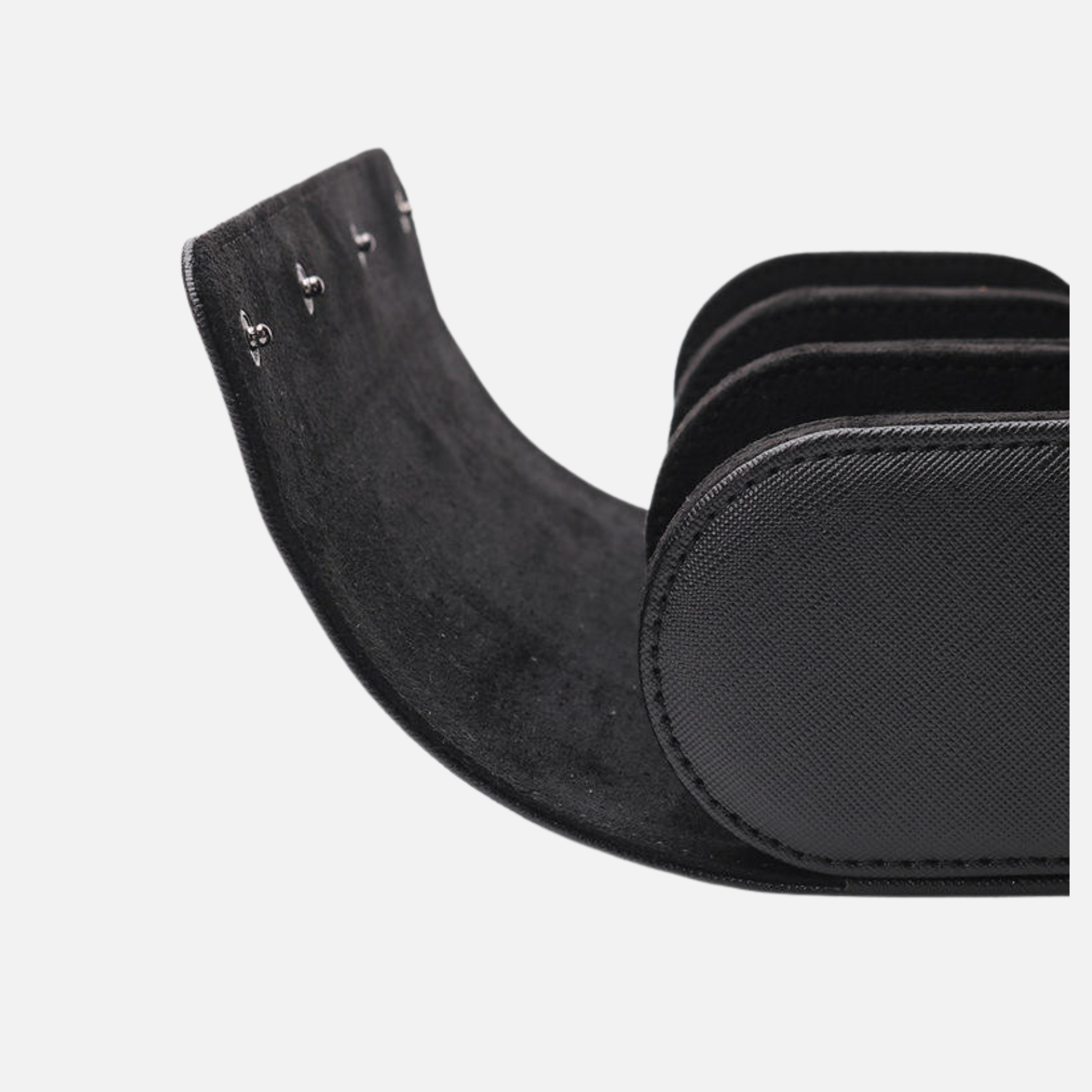 Estuche Poedgar de 3 ranuras - Piel negra